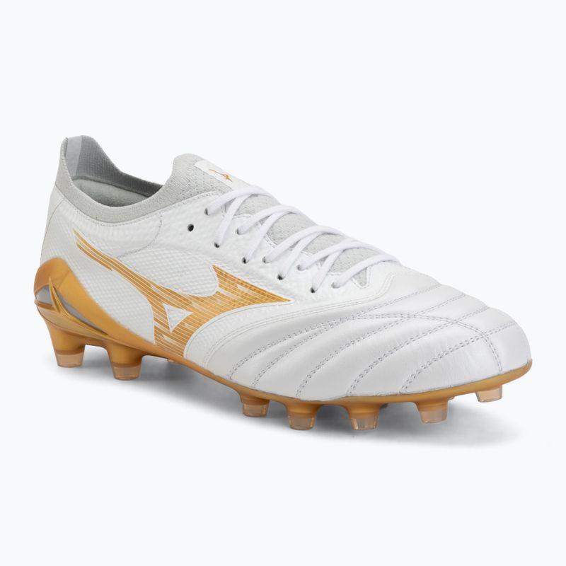 Încălțăminte de fotbal Mizuno Morelia Neo IV Beta Elite FG white/mp gold/cool gray 3c