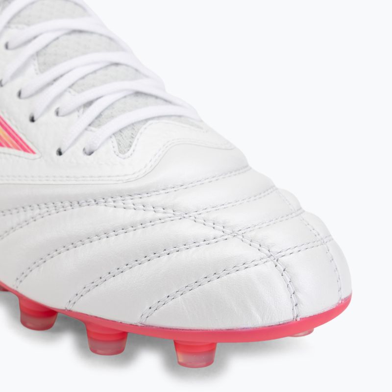 Încălțăminte de fotbal Mizuno Morelia Neo IV Beta Elite FG white/pink tetra/fuchsia purple 7
