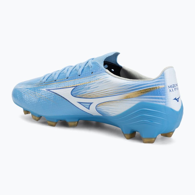 Încălțăminte de fotbal Mizuno Alfa III Pro FG celeste/white 3