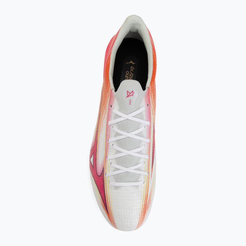 Încălțăminte de fotbal Mizuno Alfa III Pro FG white/fuchsia purple 5