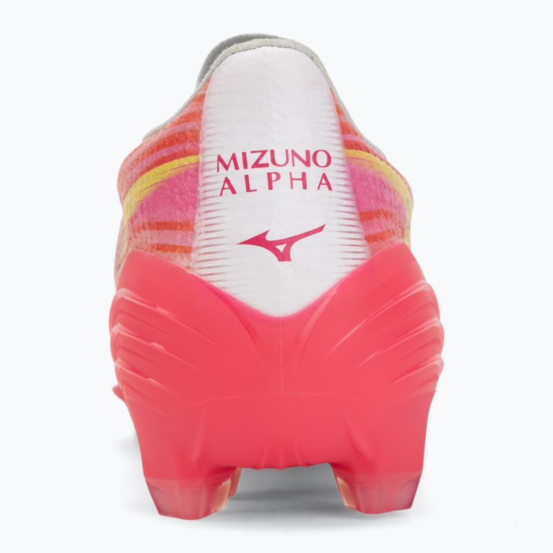 Încălțăminte de fotbal Mizuno Alfa III Pro FG white/fuchsia purple 6