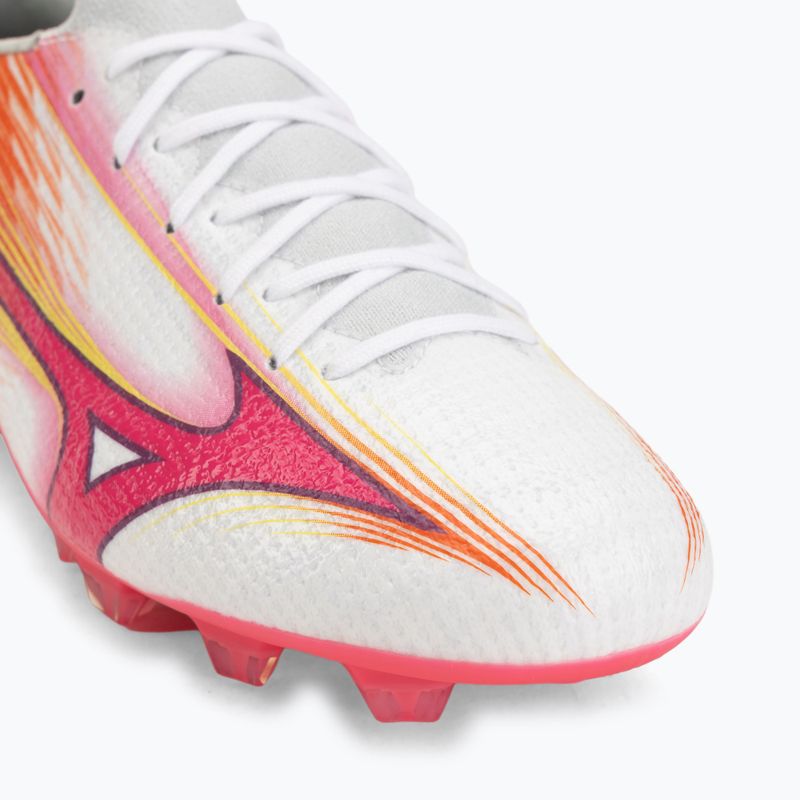 Încălțăminte de fotbal Mizuno Alfa III Pro FG white/fuchsia purple 7