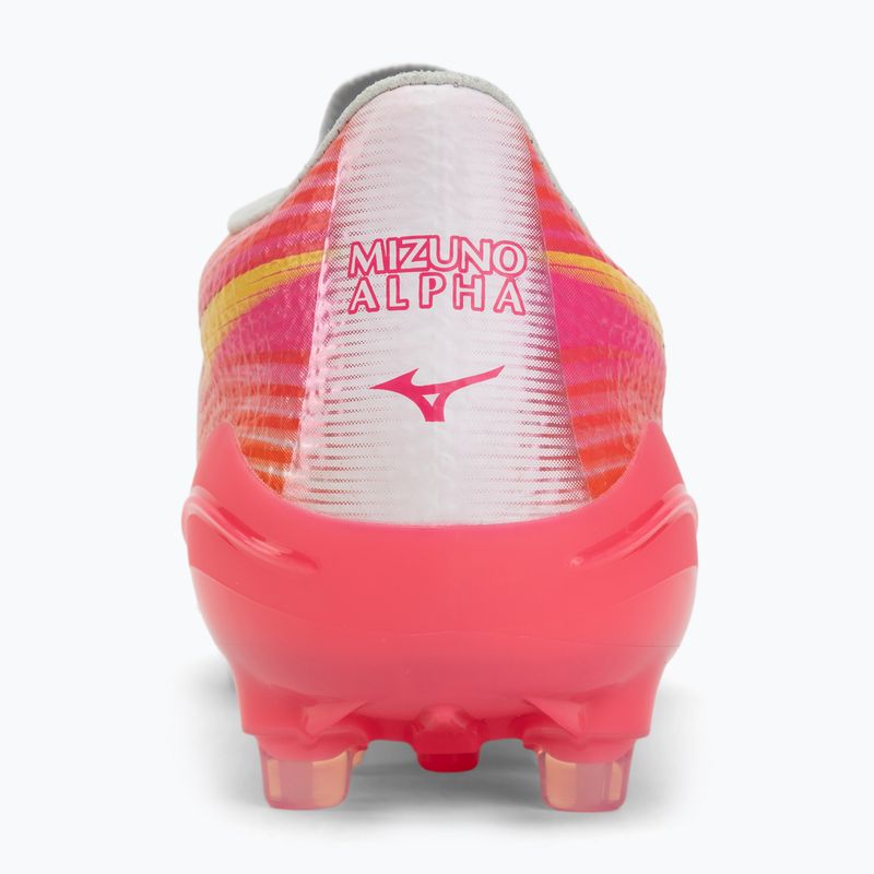 Încălțăminte de fotbal Mizuno Alpha III Japan AG white/fuchsia purple 6