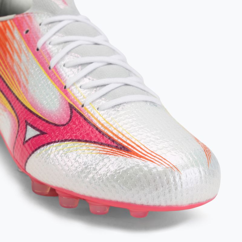 Încălțăminte de fotbal Mizuno Alpha III Japan AG white/fuchsia purple 7