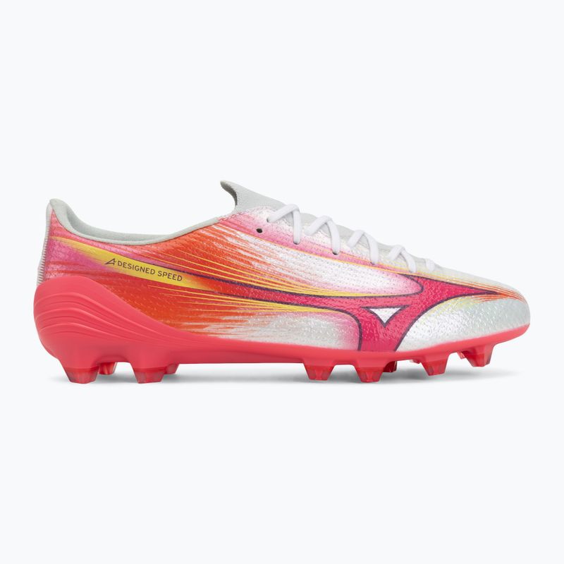 Încălțăminte de fotbal Mizuno Alfa III Elite FG white/fuchsia purple 2