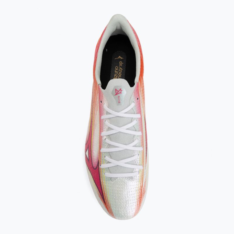 Încălțăminte de fotbal Mizuno Alfa III Elite FG white/fuchsia purple 5
