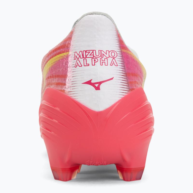 Încălțăminte de fotbal Mizuno Alfa III Elite FG white/fuchsia purple 6