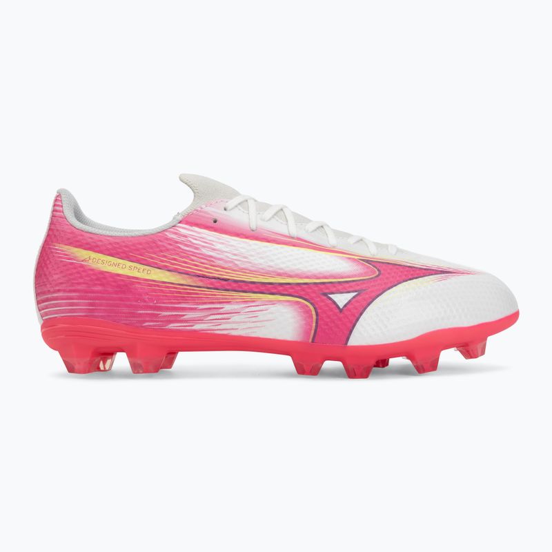 Încălțăminte de fotbal Mizuno Alfa III Select FG white/fuchsia purple 2