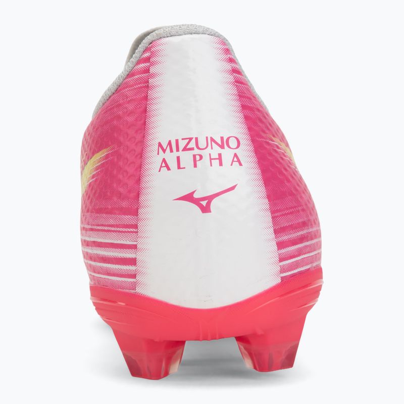Încălțăminte de fotbal Mizuno Alfa III Select FG white/fuchsia purple 6