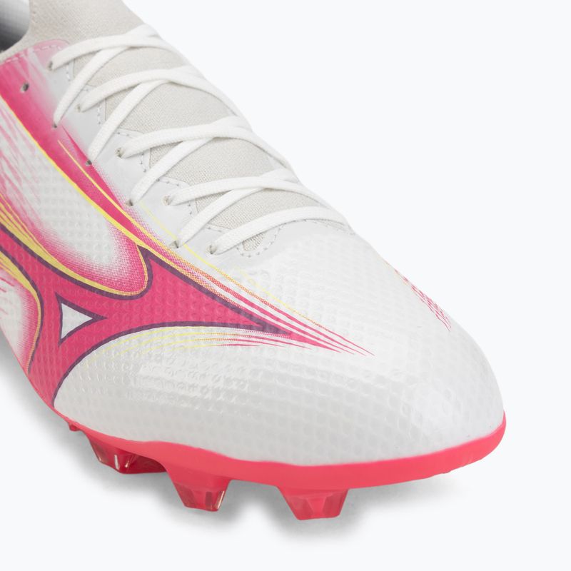 Încălțăminte de fotbal Mizuno Alfa III Select FG white/fuchsia purple 7