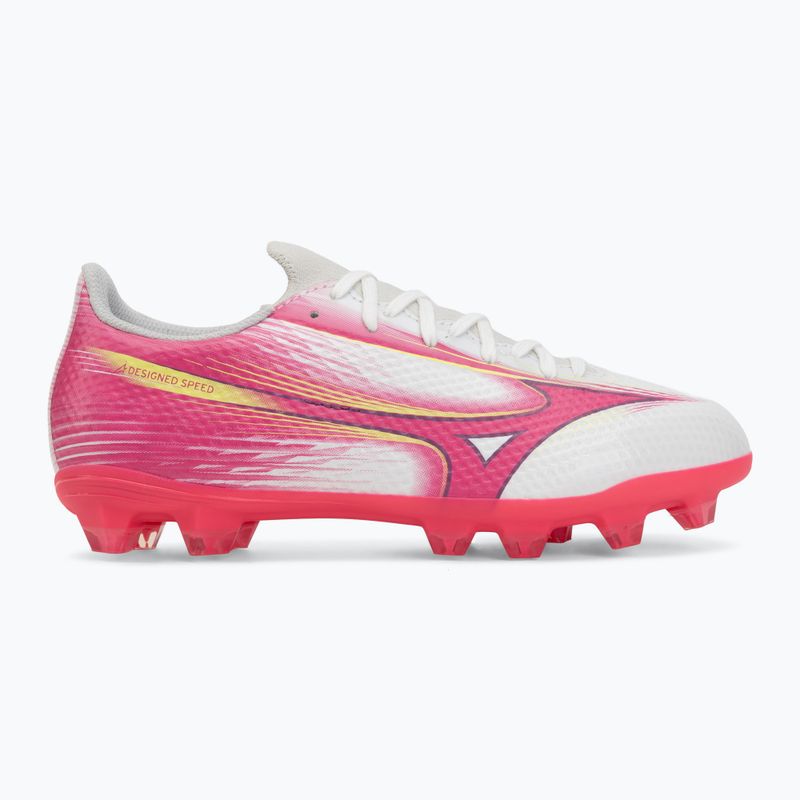 Încălțăminte de fotbal pentru copii Mizuno Alfa III Select Jr FG white/fuchsia purple 2