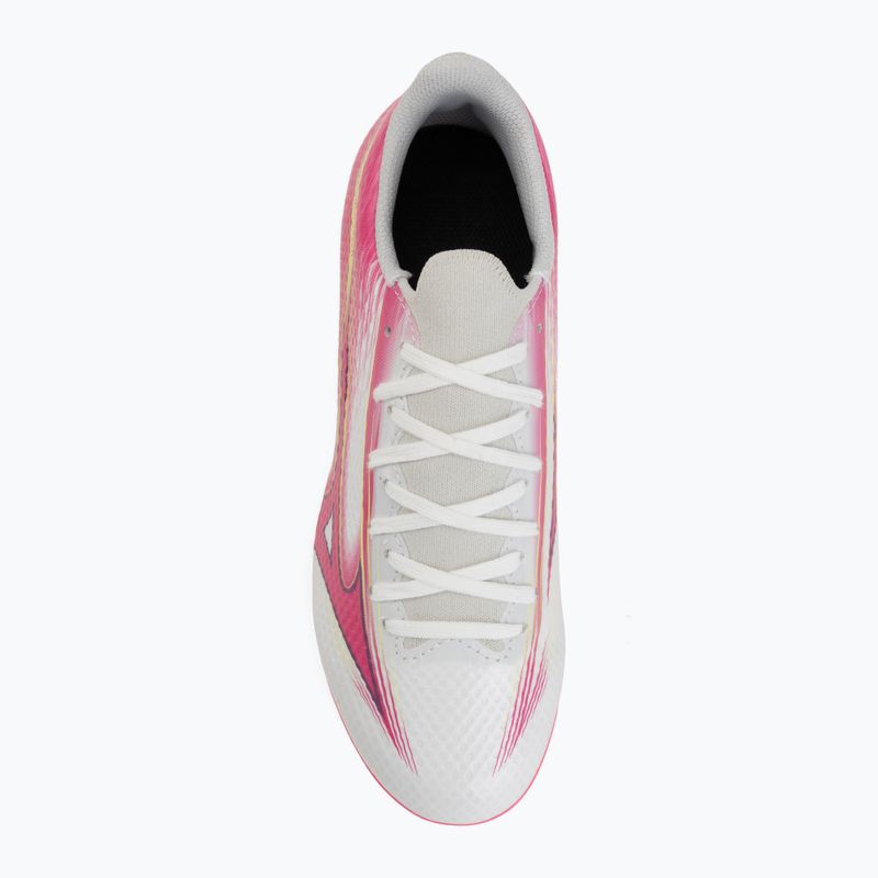 Încălțăminte de fotbal pentru copii Mizuno Alfa III Select Jr FG white/fuchsia purple 5