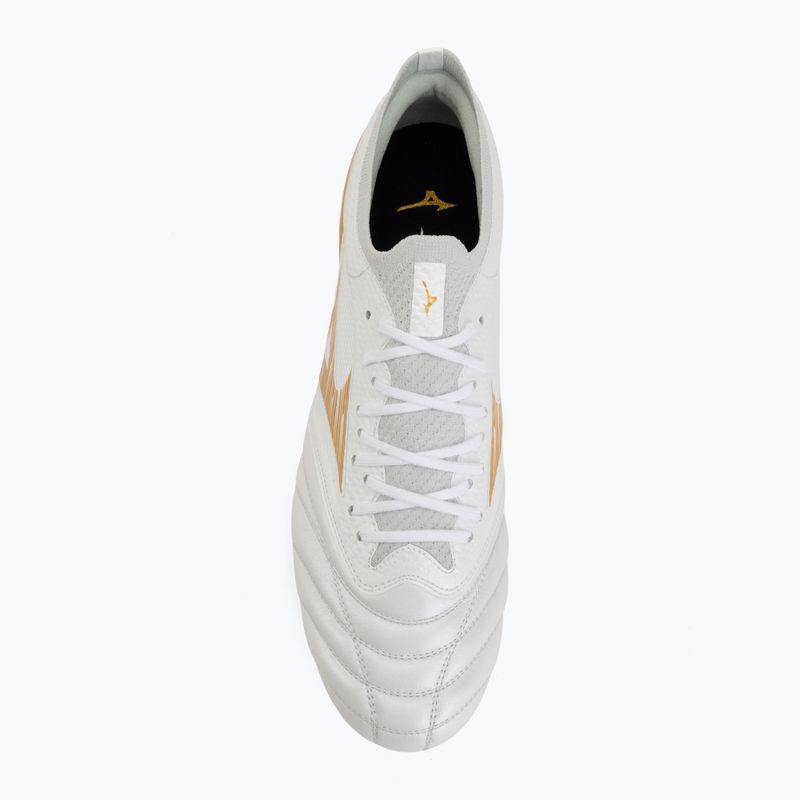 Încălțăminte de fotbal Mizuno Morelia Neo IV Beta Elite Mix white/mp gold/cool gray 3c 5