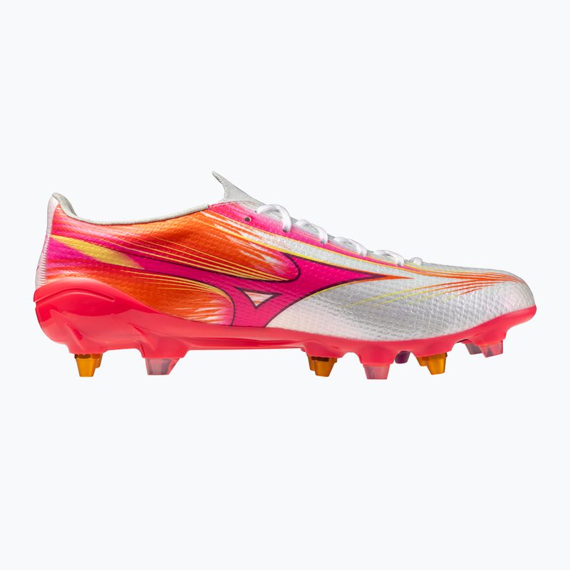 Încălțăminte de fotbal Mizuno Alpha III Japan Mix white/fuchsia purple 2