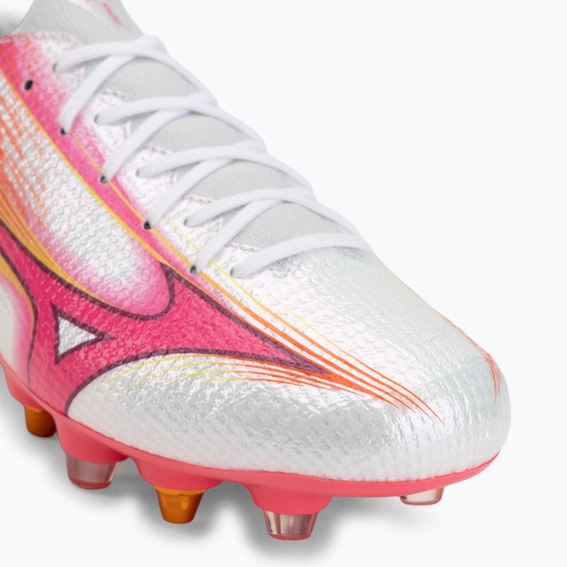 Încălțăminte de fotbal Mizuno Alpha III Japan Mix white/fuchsia purple 7