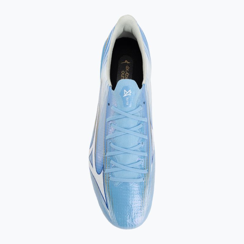 Încălțăminte de fotbal Mizuno Alfa III Elite Mix celeste/white 5