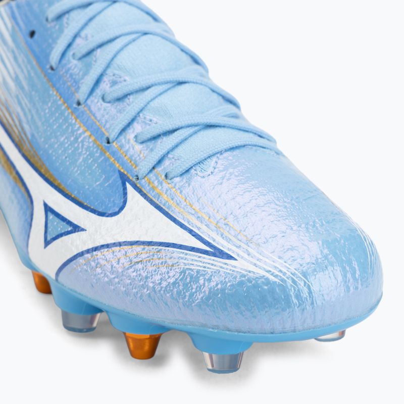 Încălțăminte de fotbal Mizuno Alfa III Elite Mix celeste/white 7