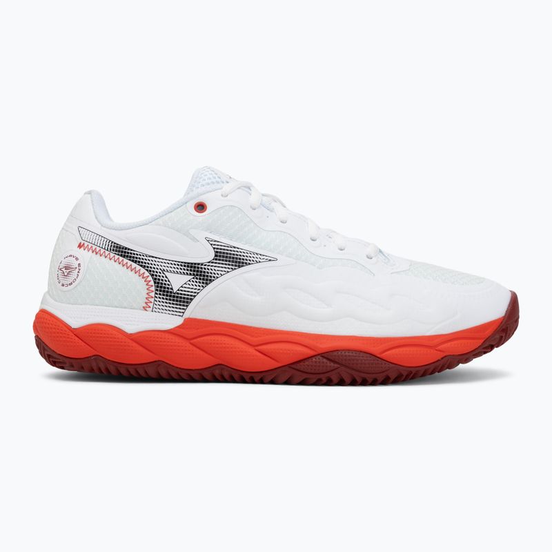 Încălțăminte de tenis pentru bărbați Mizuno Wave Enforce Court CC fiery red/white/sun-dried tomato 2
