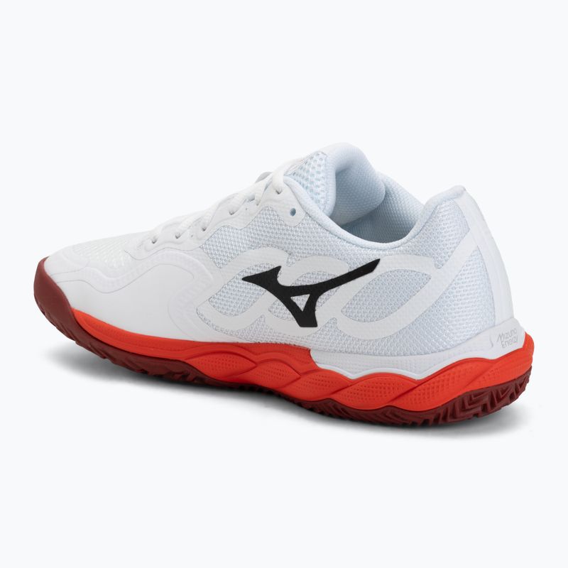 Încălțăminte de tenis pentru bărbați Mizuno Wave Enforce Court CC fiery red/white/sun-dried tomato 3