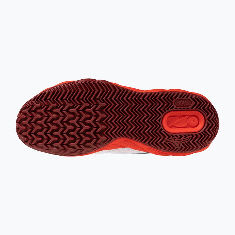 Încălțăminte de tenis pentru bărbați Mizuno Wave Enforce Court CC fiery red/white/sun-dried tomato 4