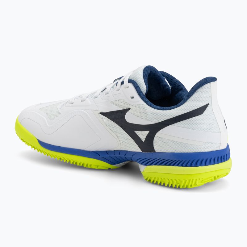 Încălțăminte de tenis Mizuno Wave Exceed Court CC white/dazzling blue/lightning 3