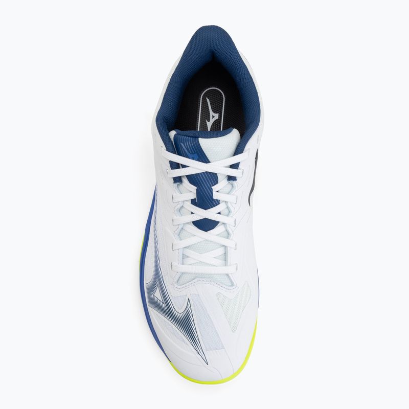 Încălțăminte de tenis Mizuno Wave Exceed Court CC white/dazzling blue/lightning 5