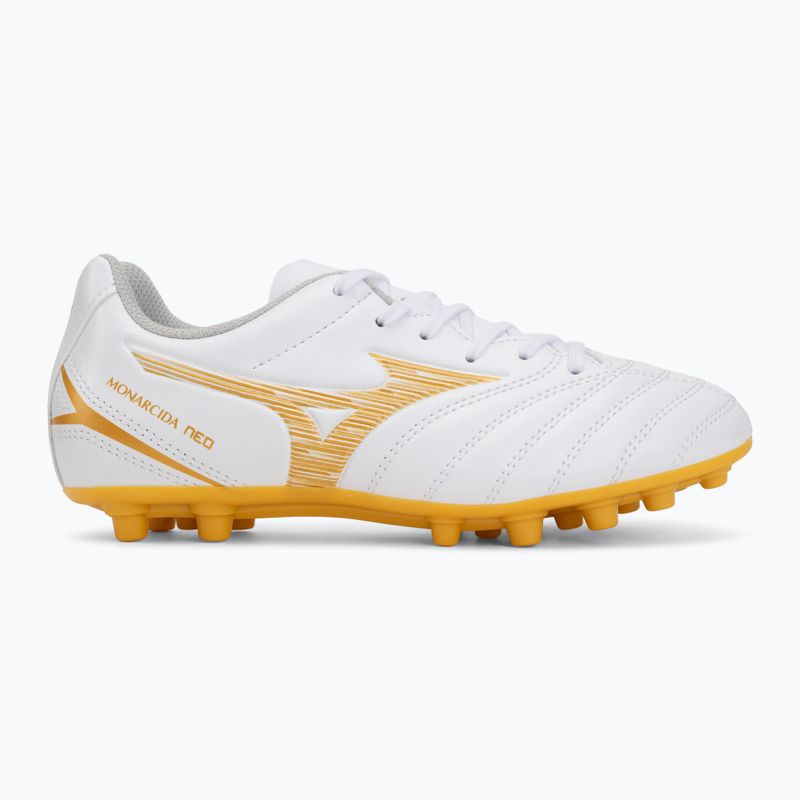Încălțăminte de fotbal pentru copii Mizuno Monarcida Neo III Select AG white/mp gold 2