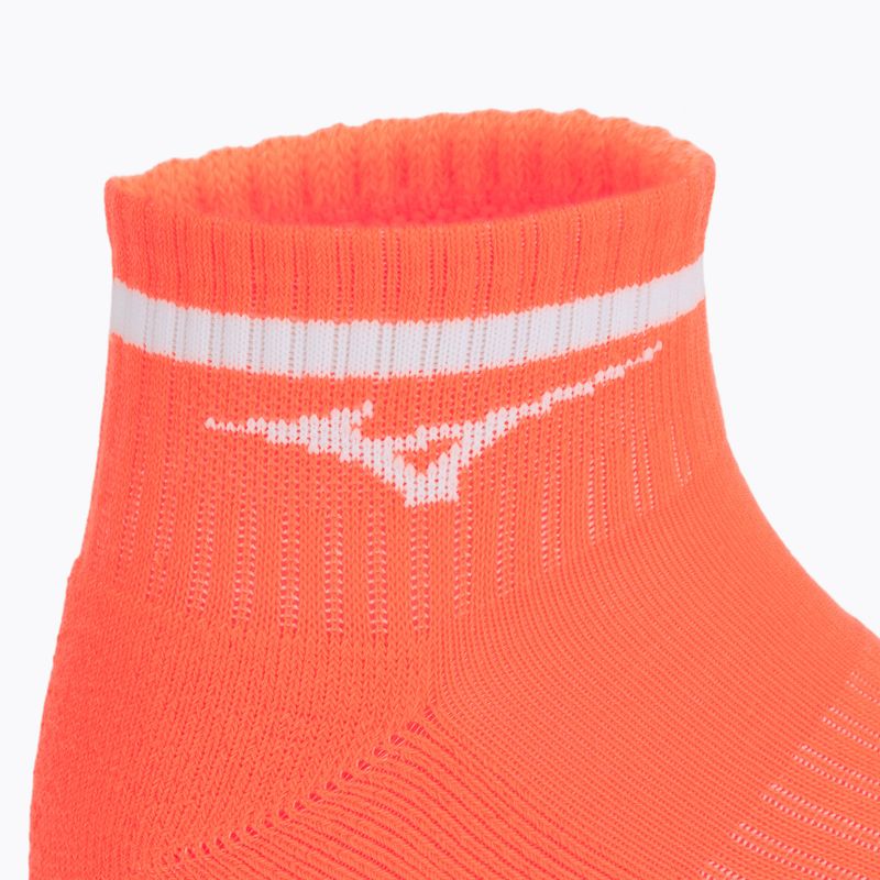 Șosete Mizuno Training Mid With Line Lava Orange 3