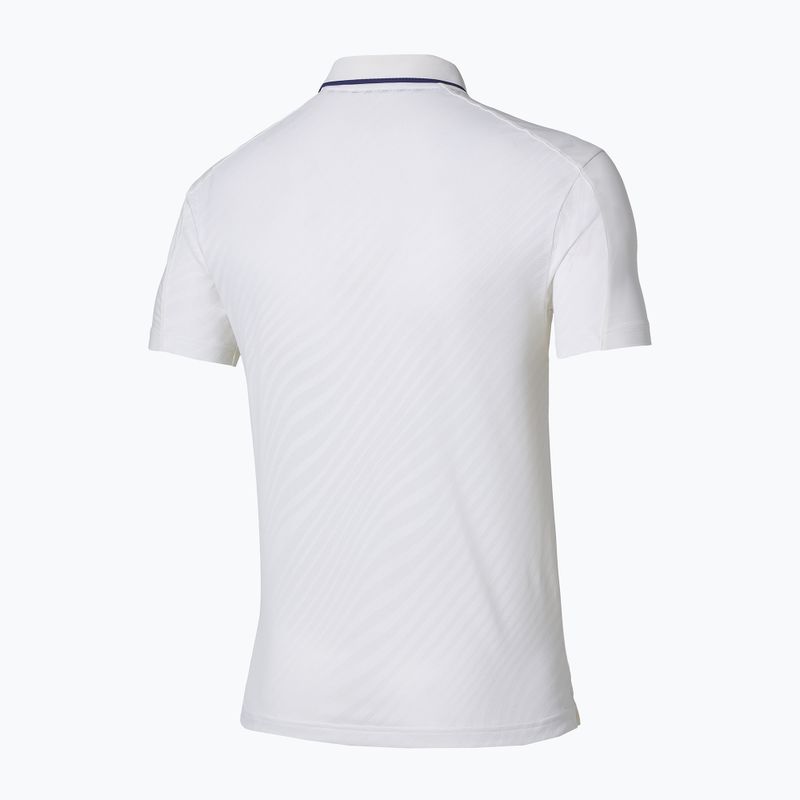 Tricou de tenis pentru bărbați Mizuno Tennis Short Sleeve Polo white 2