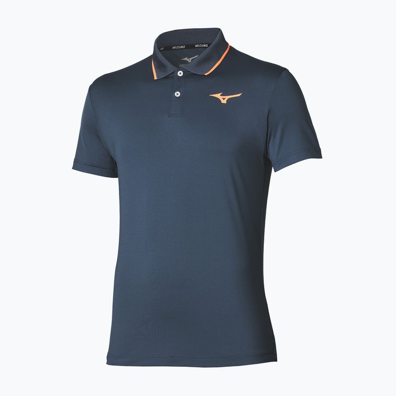 Tricou de tenis pentru bărbați Mizuno Tennis Short Sleeve Polo insigna blue