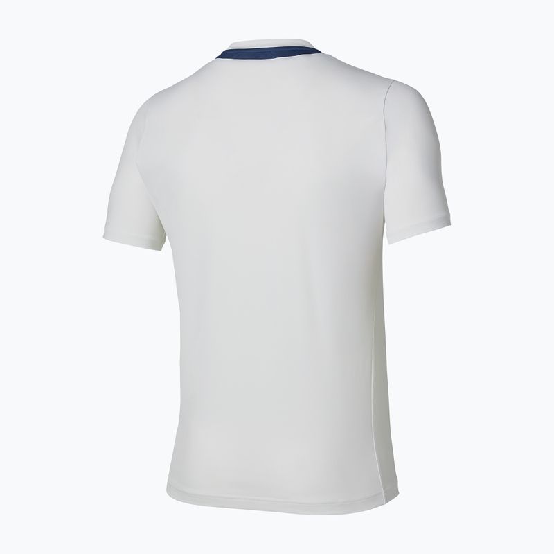 Tricou de tenis pentru bărbați Mizuno Tennis Core Short Sleeve Tee white/insignia blue 2