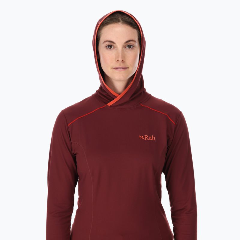 Bluză de trekking petru femei Rab Force Hoody deep heather 3
