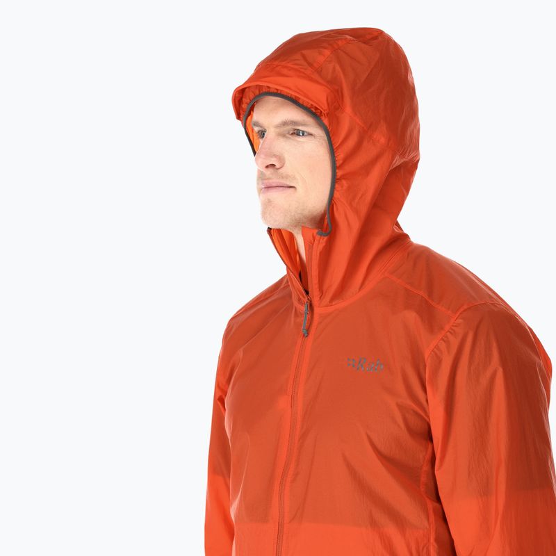 Jachetă rezistentă la vânt pentru bărbați Rab Vital Hoody firecracker 3