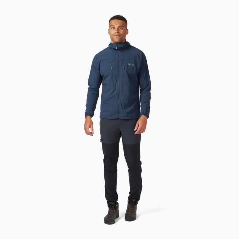 Geacă softshell pentru bărbați Rab Borealis bleumarin QWS-35 3