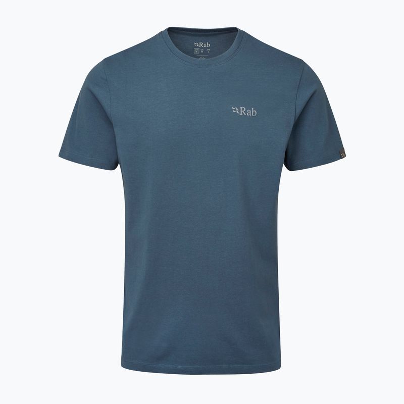 Tricou de trekking pentru bărbați Rab Stance Mountain Peak albastru QCB-66 4