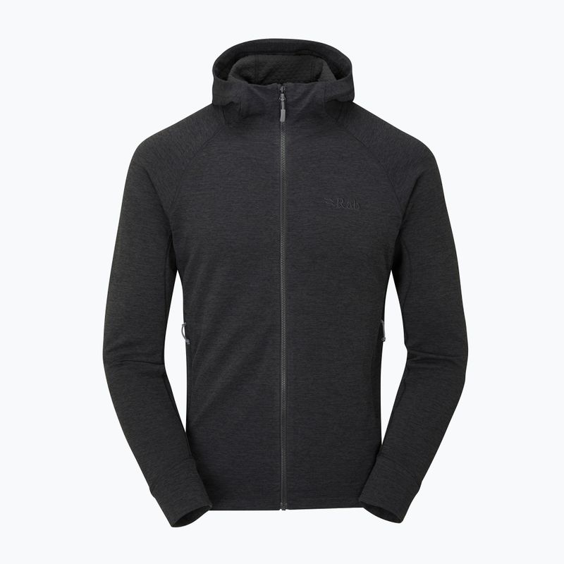 Bluză de trekking pentru bărbați Rab Nexus Hoody neagră QFF-70 4