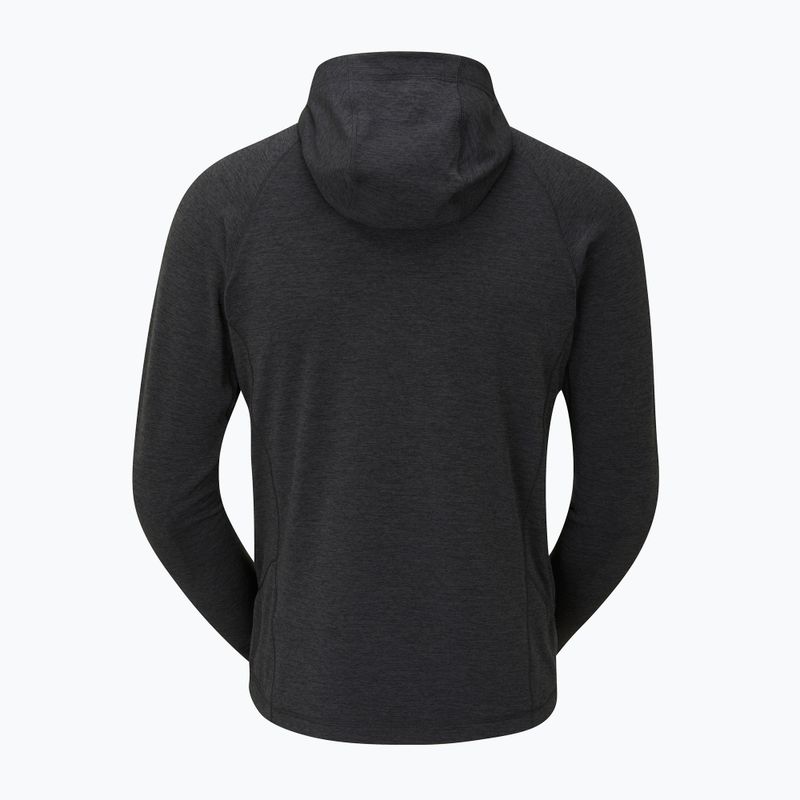 Bluză de trekking pentru bărbați Rab Nexus Hoody neagră QFF-70 5