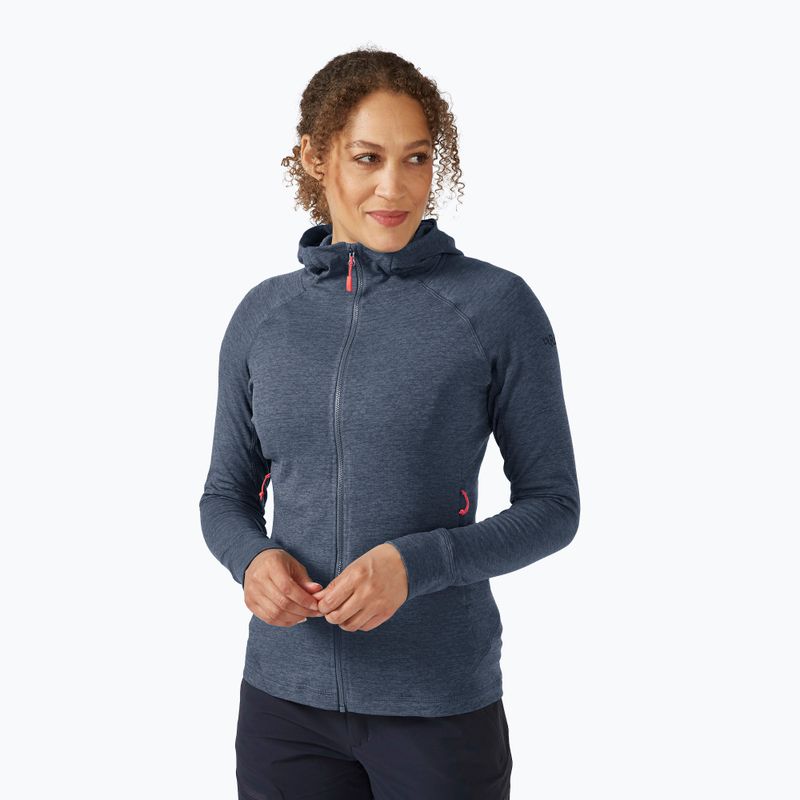 Bluză de trekking pentru femei Rab Nexus Hoody gri QFF-71