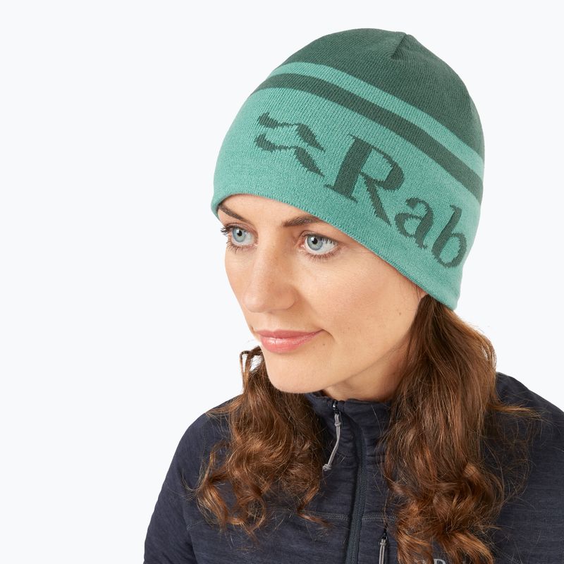 Căciulă de iarnă Rab Logo Band green slate / glacier blue 2