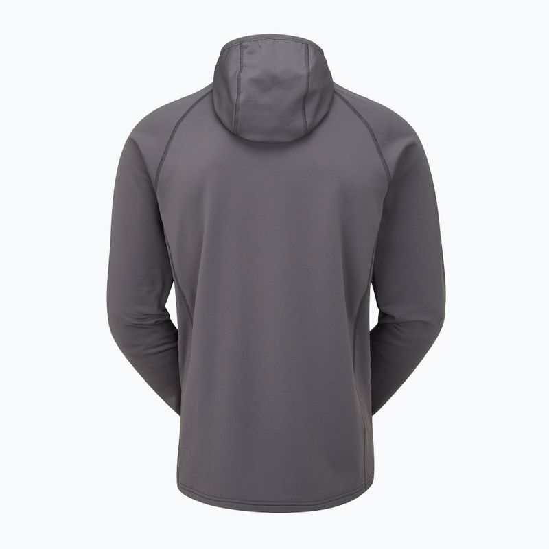 Hanorac Rab Superflux Hoody pentru bărbați grafene/firecracker trekking sweatshirt 10