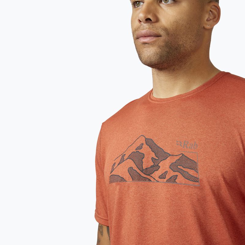 Tricou pentru bărbați Rab Mantle Mountain Tee red clay 4