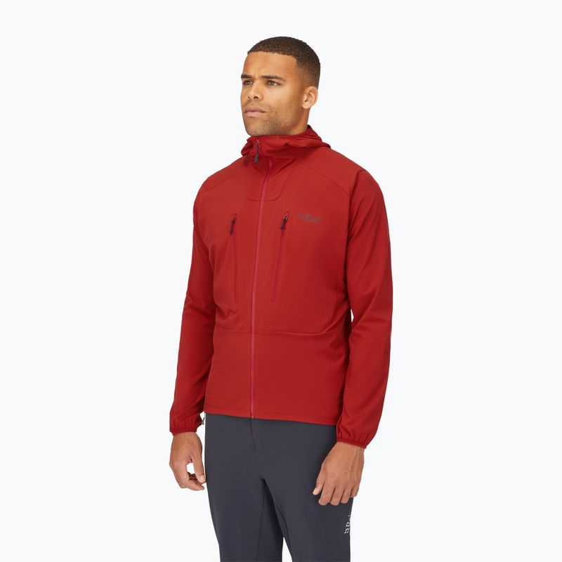 Geacă softshell pentru bărbați Rab Borealis tuscan red 3