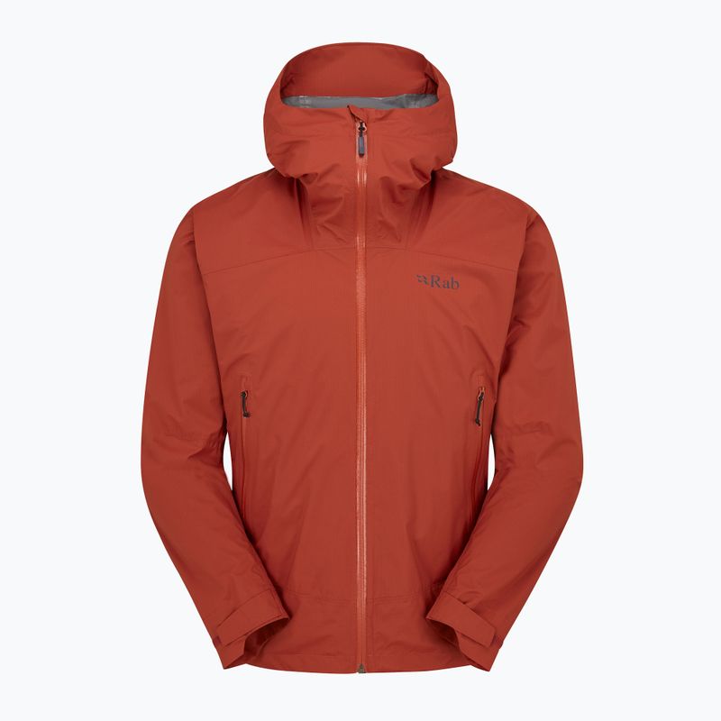 Geacă de ploaie pentru bărbați Rab Downpour Light tuscan red 2