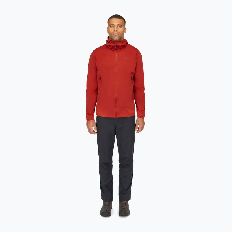 Geacă de ploaie pentru bărbați Rab Kinetic 2.0 tuscan red 2