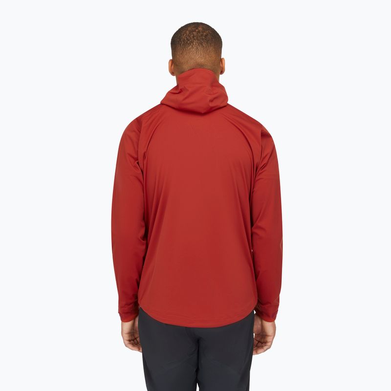 Geacă de ploaie pentru bărbați Rab Kinetic 2.0 tuscan red 3