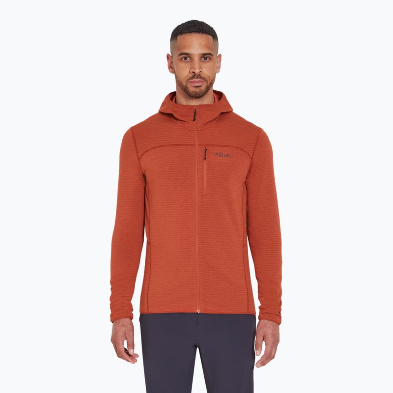 Hanorac pentru bărbați Rab Ascendor Light Hoody tuscan red