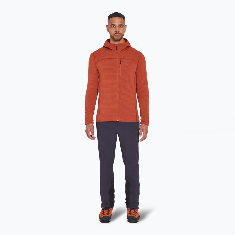 Hanorac pentru bărbați Rab Ascendor Light Hoody tuscan red 2