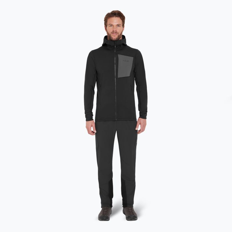 Hanorac bărbătesc Rab Superflux Hoody black QFG-13-BLK 2