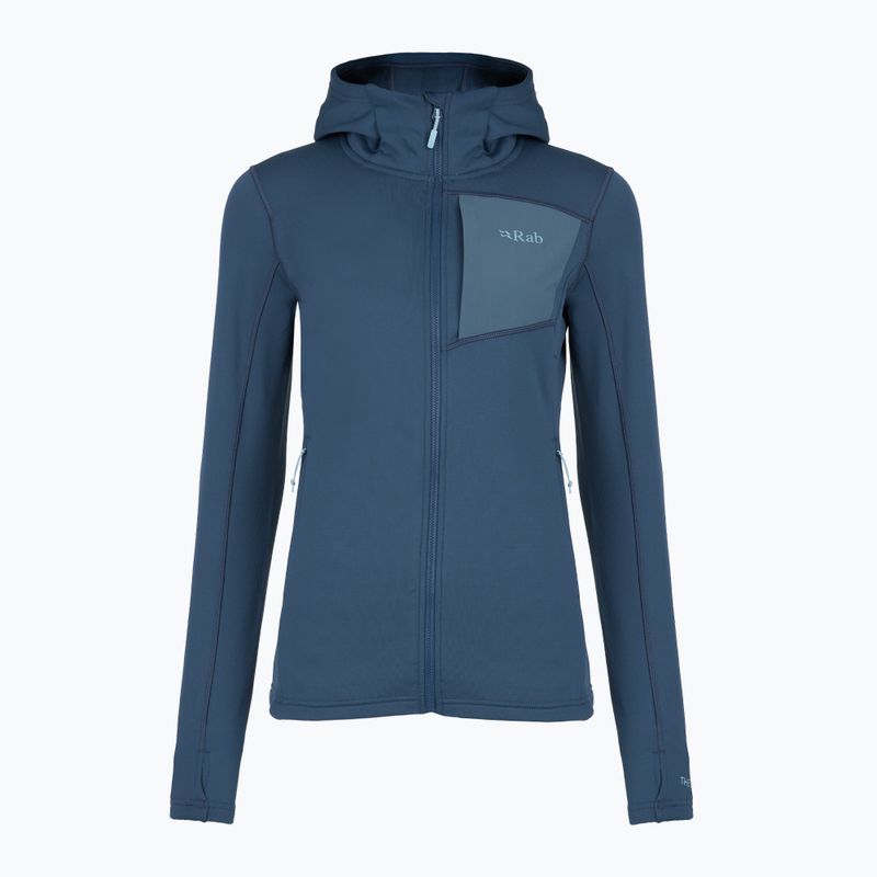 Hanorac pentru femei Rab Superflux Hoody tempest blue