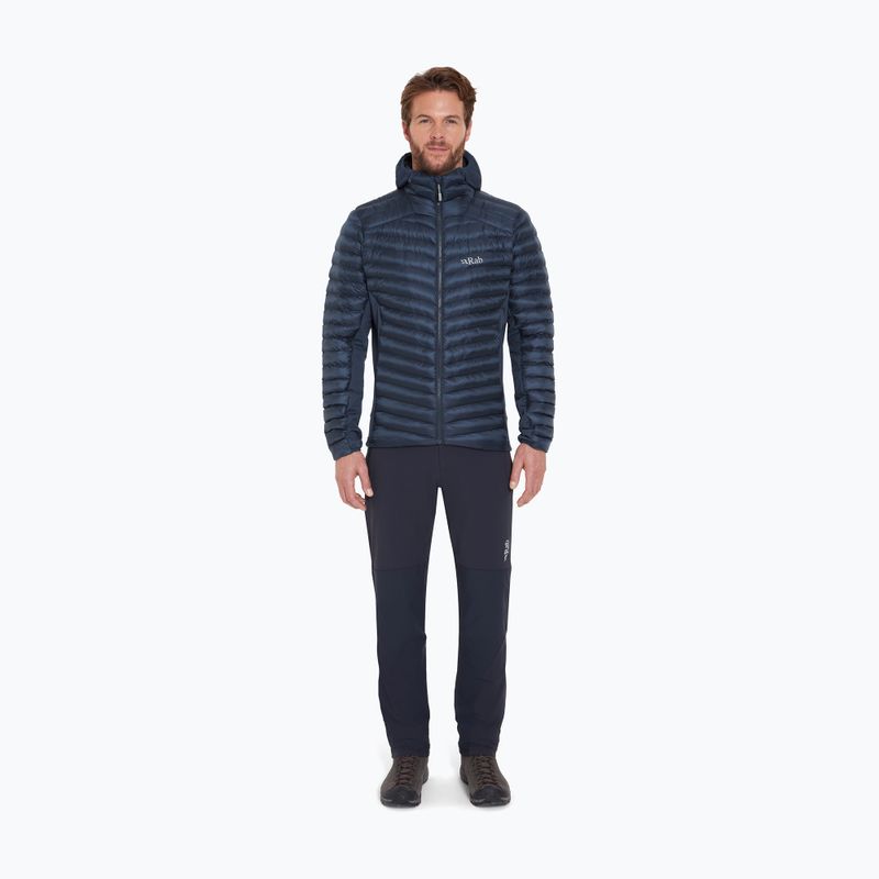 Geacă izolată pentru bărbați Rab Cirrus Flex Hoody tempest blue 2